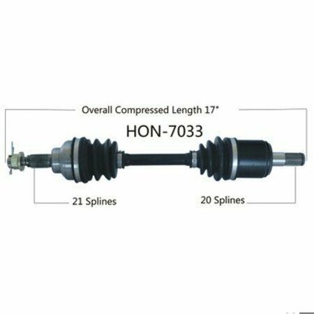 WIDE OPEN OE Replacement CV Axle for HONDA FRONT L TRXFOREMAN 02-03 HON-7033